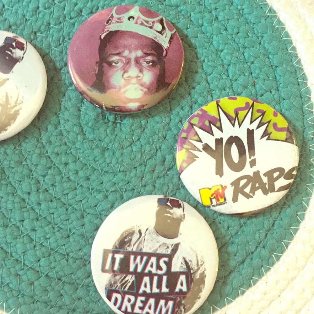 Custom Biggie Buttons